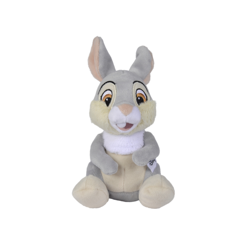  - panpan lapin - peluche gris 20 cm 